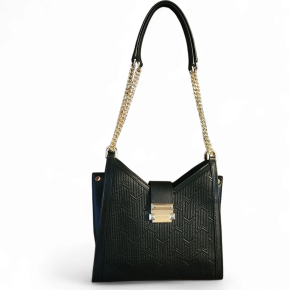 Black Michael Kors Whitney Quilted Chain Shoulder Bag - Picture 10 of 12